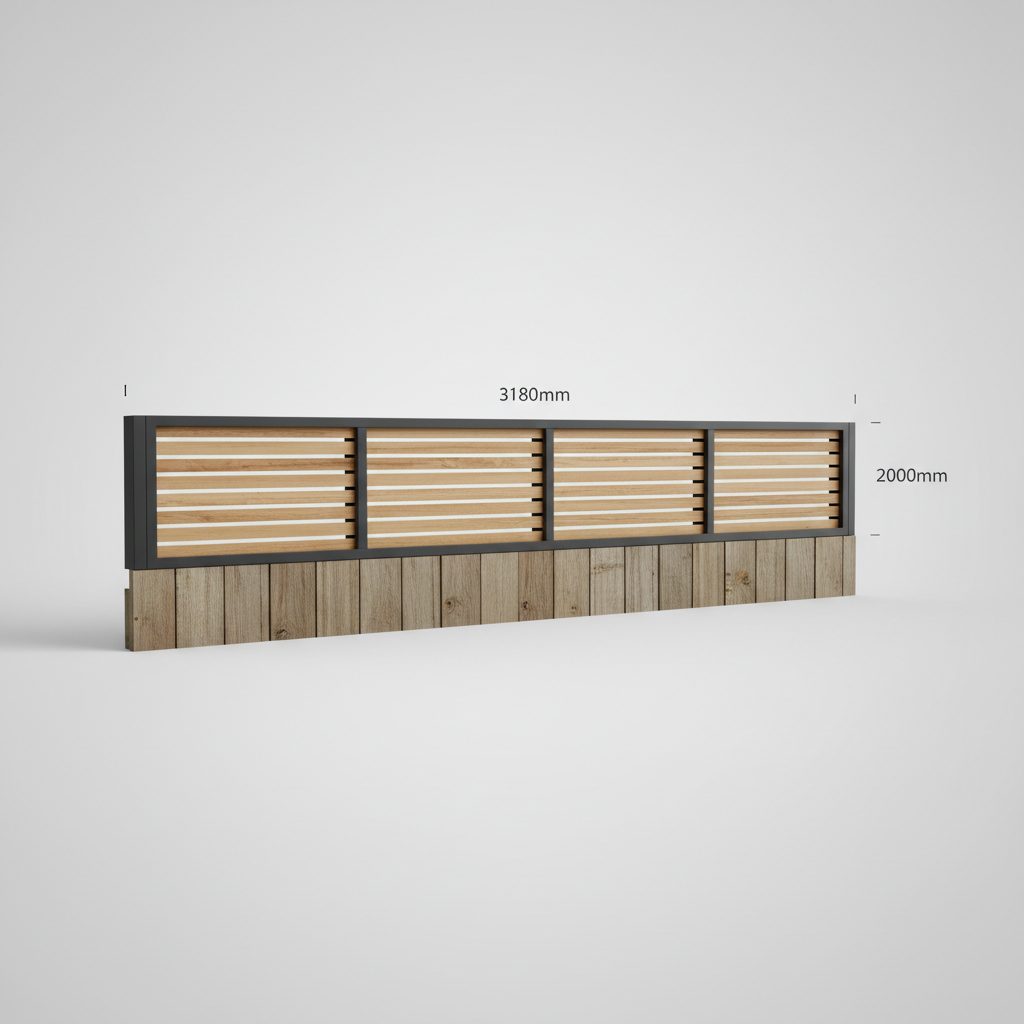 Breezeway Colorbond Fencing 45 × 200 × 3180mm — Brisbane colorbond fencing supply