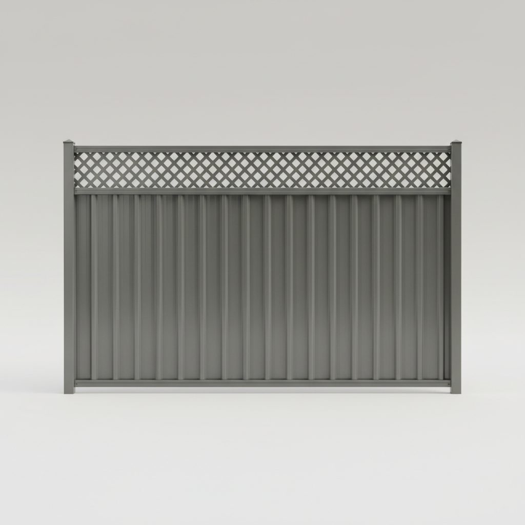 Lattice Colorbond Fencing 2400 × 1500mm — Brisbane colorbond fencing supply