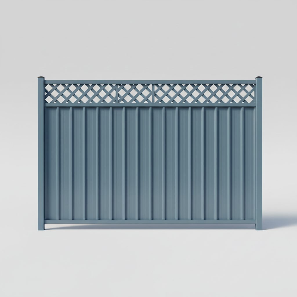 Lattice Colorbond Fencing 2400 × 1800mm — Brisbane colorbond fencing supply