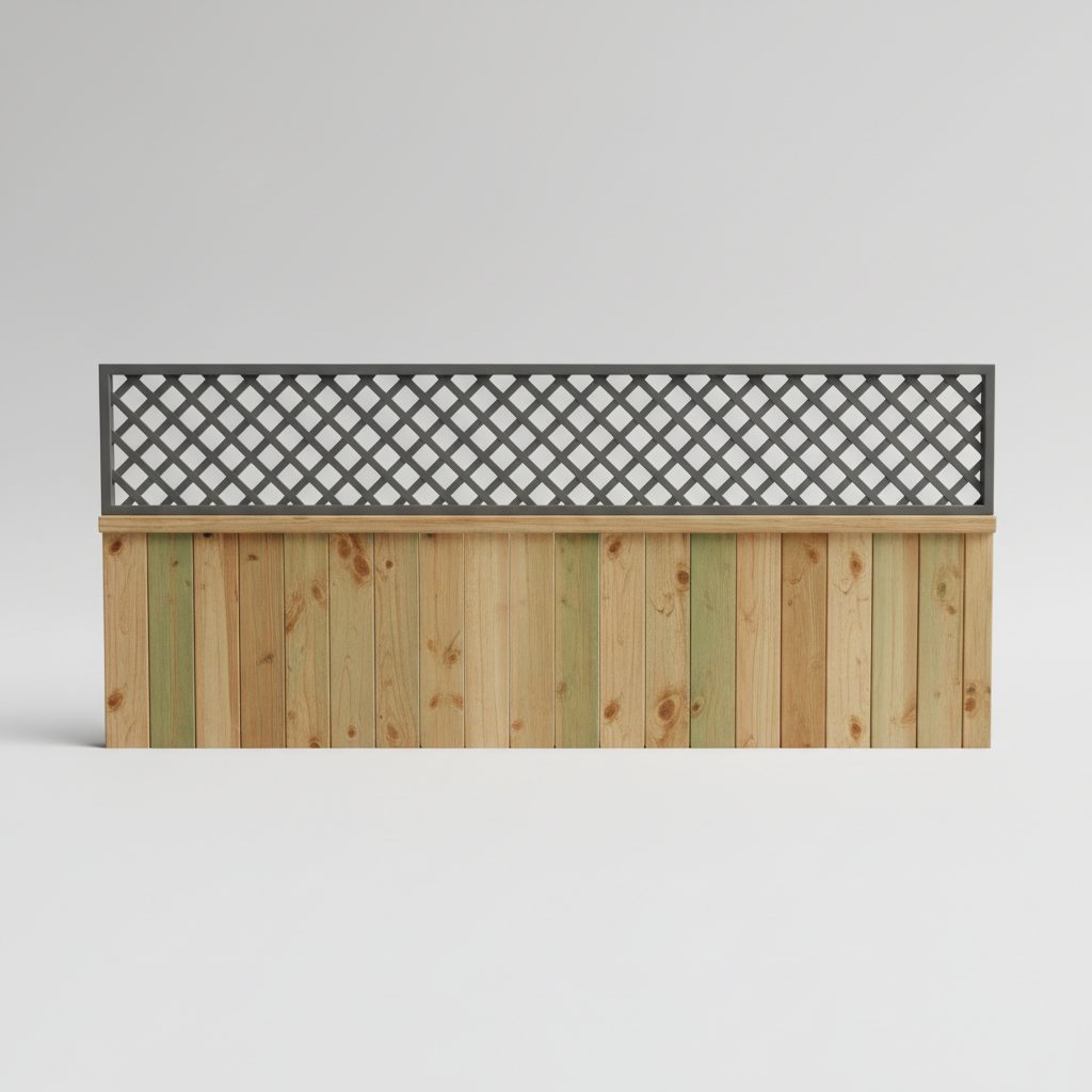 Lattice Colorbond Fencing 45 × 200 × 3180mm — Brisbane colorbond fencing supply