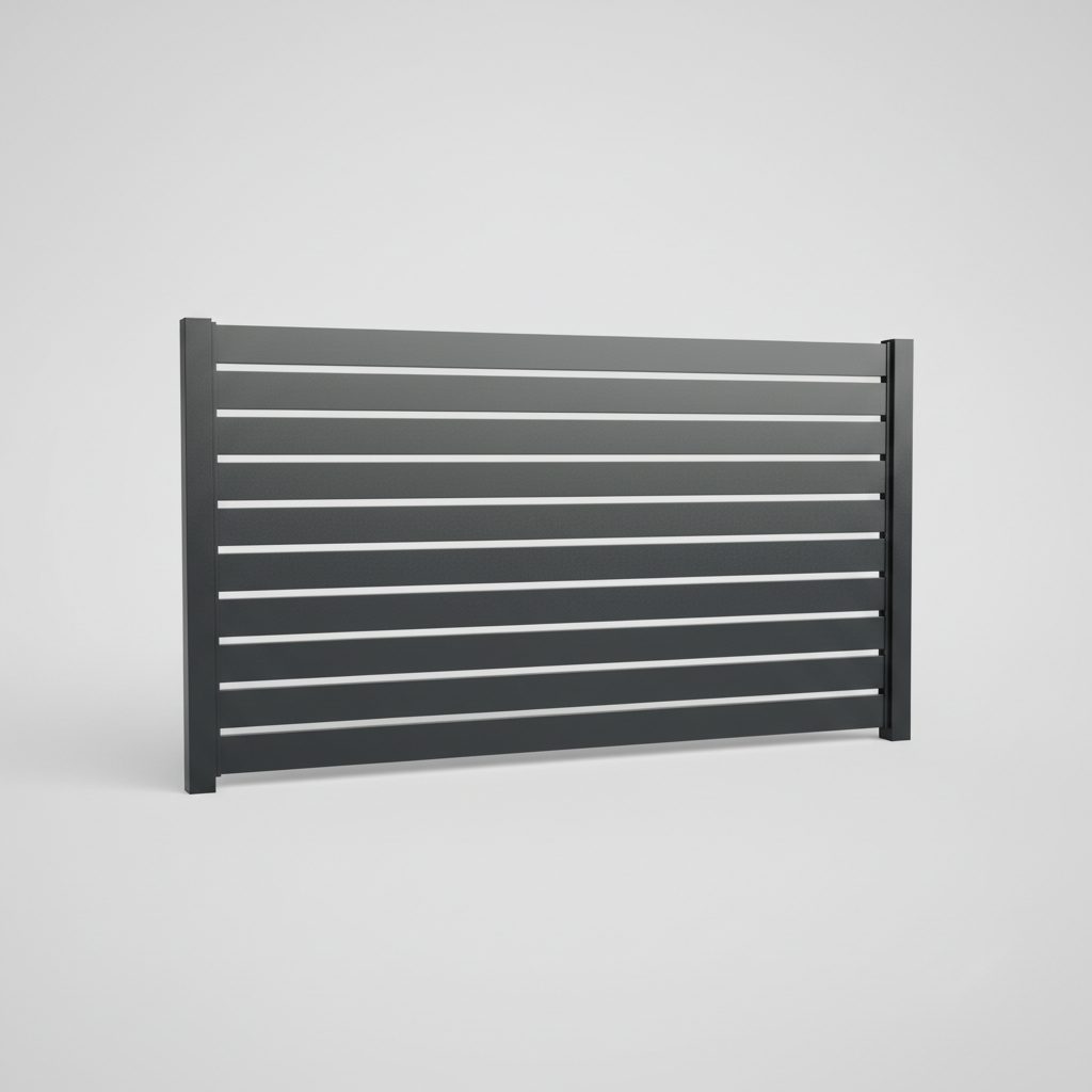 Slat FX Colorbond Fencing 2400 × 1500mm — Brisbane colorbond fencing supply