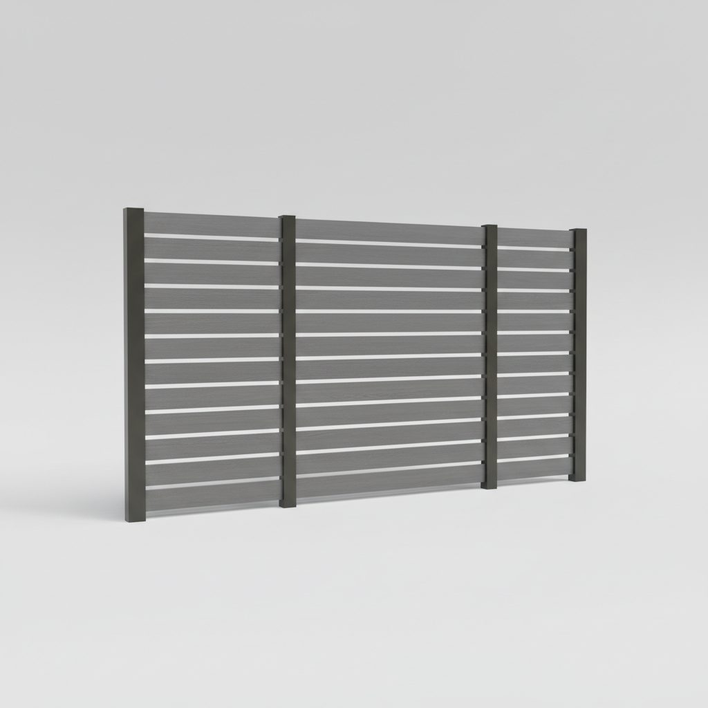 Slat FX Colorbond Fencing 2400 × 2100mm — Brisbane colorbond fencing supply