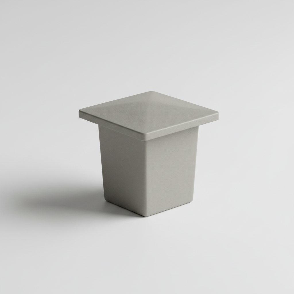 Standard Colorbond Fencing 50 × 50mm Square Flat Plastic Cap — Brisbane colorbond fencing supply