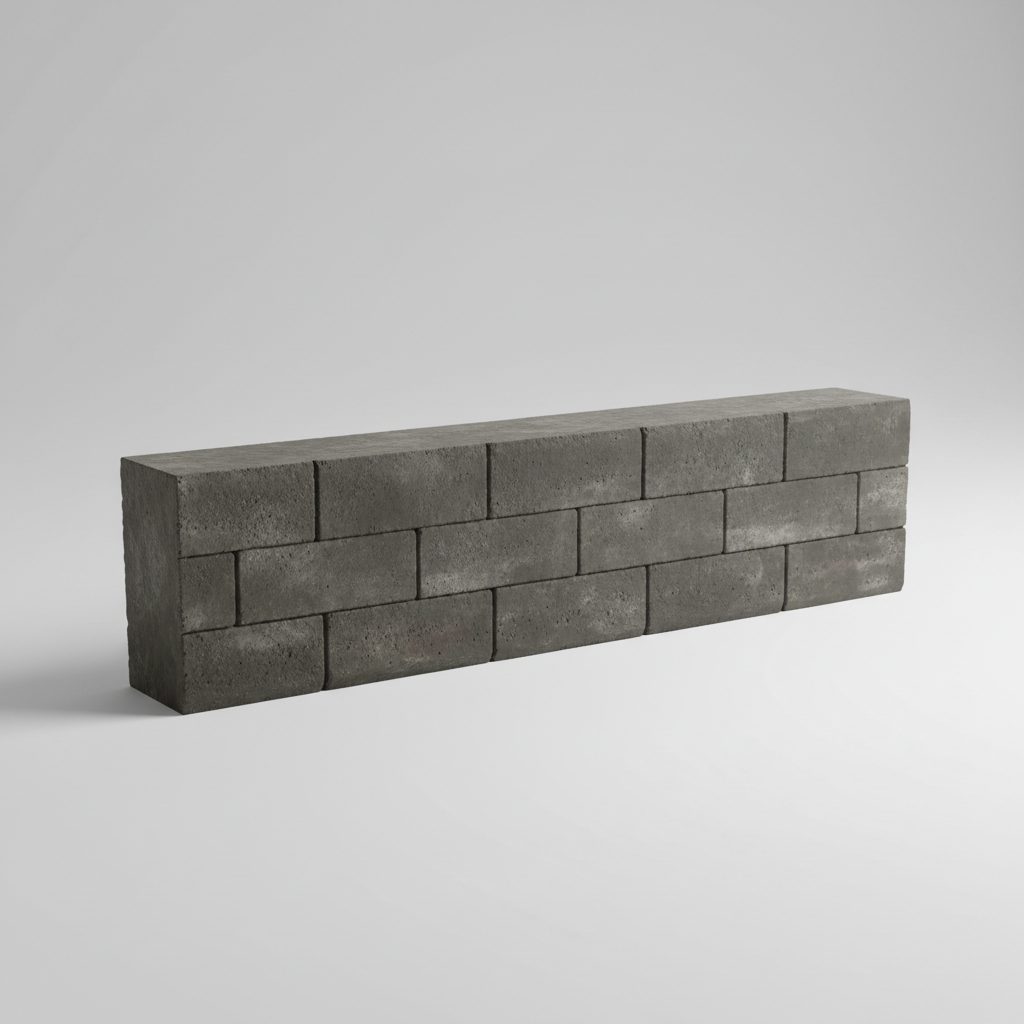 Concrete Sleeper — Block Face Finish 2000 × 200 × 80mm Block Face — Charcoal — Brisbane concrete sleepers supply