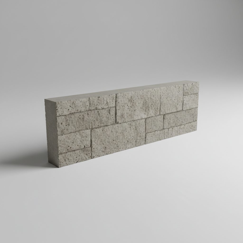 Concrete Sleeper — Block Face Finish 2000 × 200 × 80mm Block Face — Natural — Brisbane concrete sleepers supply