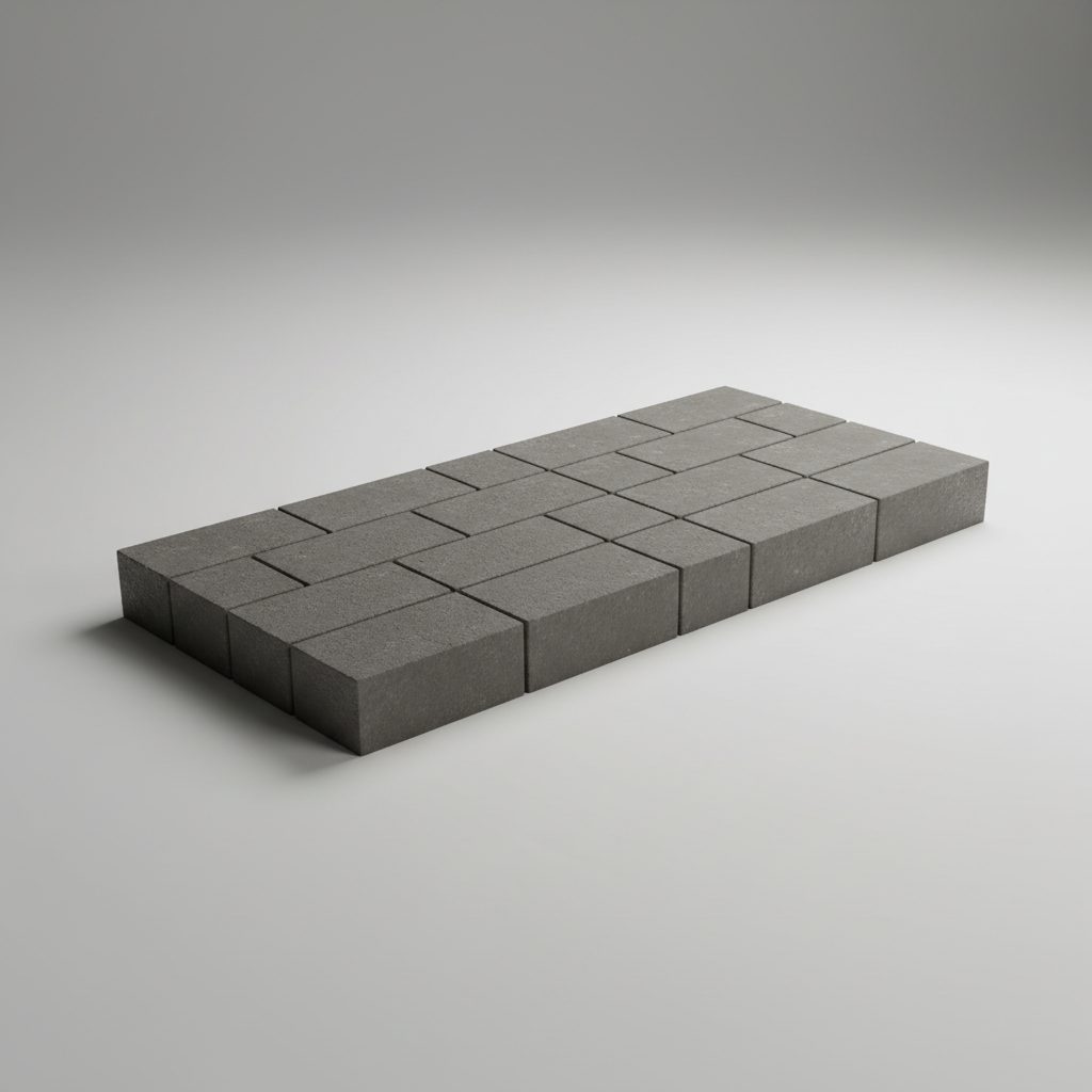 Concrete Sleeper — Block Face Finish 2400 × 200 × 80mm Block Face — Charcoal — Brisbane concrete sleepers supply