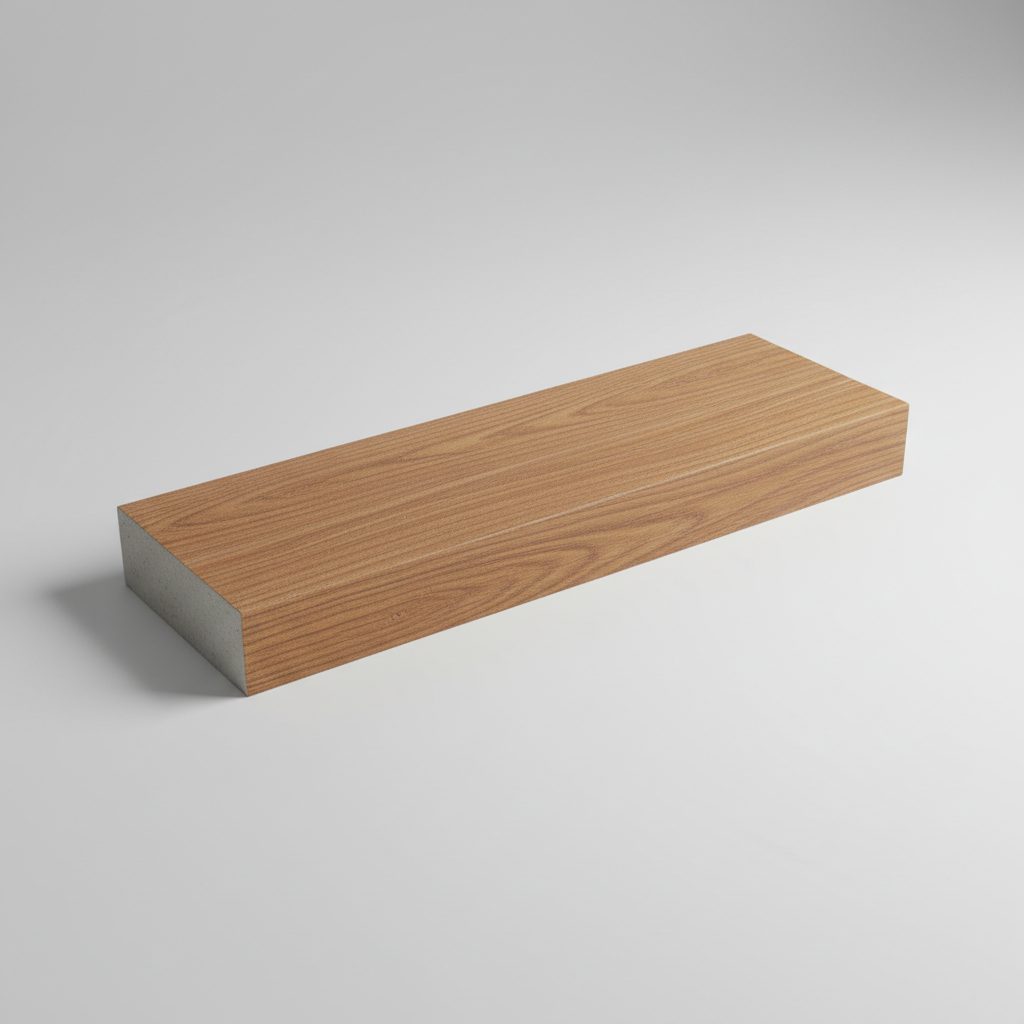 Concrete Sleeper — Timber Finish 2400 × 200 × 80mm Timber — Walnut — Brisbane concrete sleepers supply