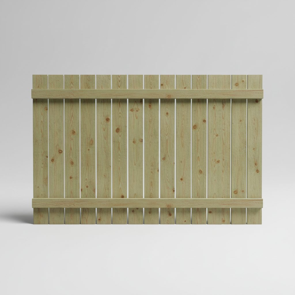 Timber Fence Panels 2.1m × 2.4m (Flat Top) — Brisbane timber fencing supply